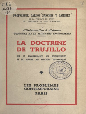 cover image of L'intervention à distance, violation de la solidarité continentale